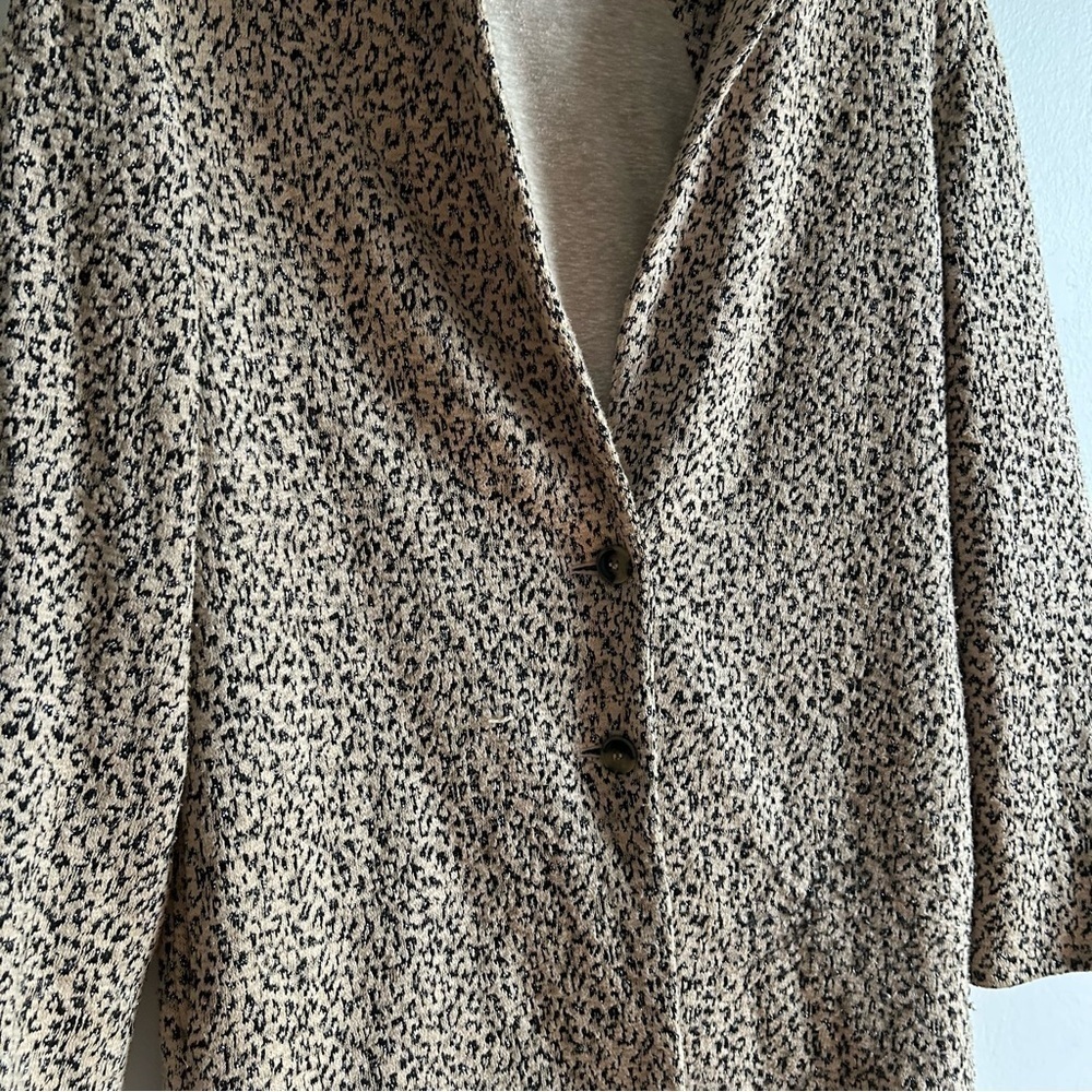 Anthropologie Cartonnier Sz XS Leopard Metallic Relaxed Coat - Picture 4 of 13